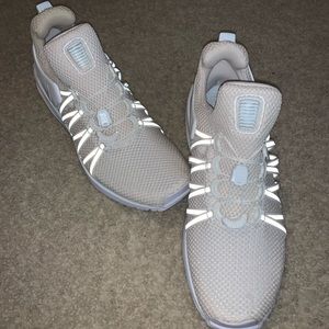 Triple White Nike Shox Gravity (Reflective) WM